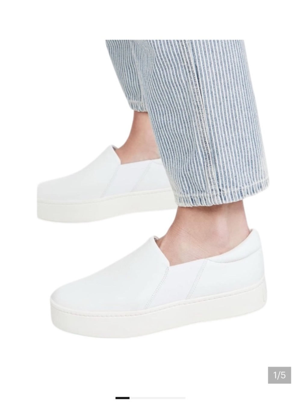 Vince Camuto White Slip-On Sneakers